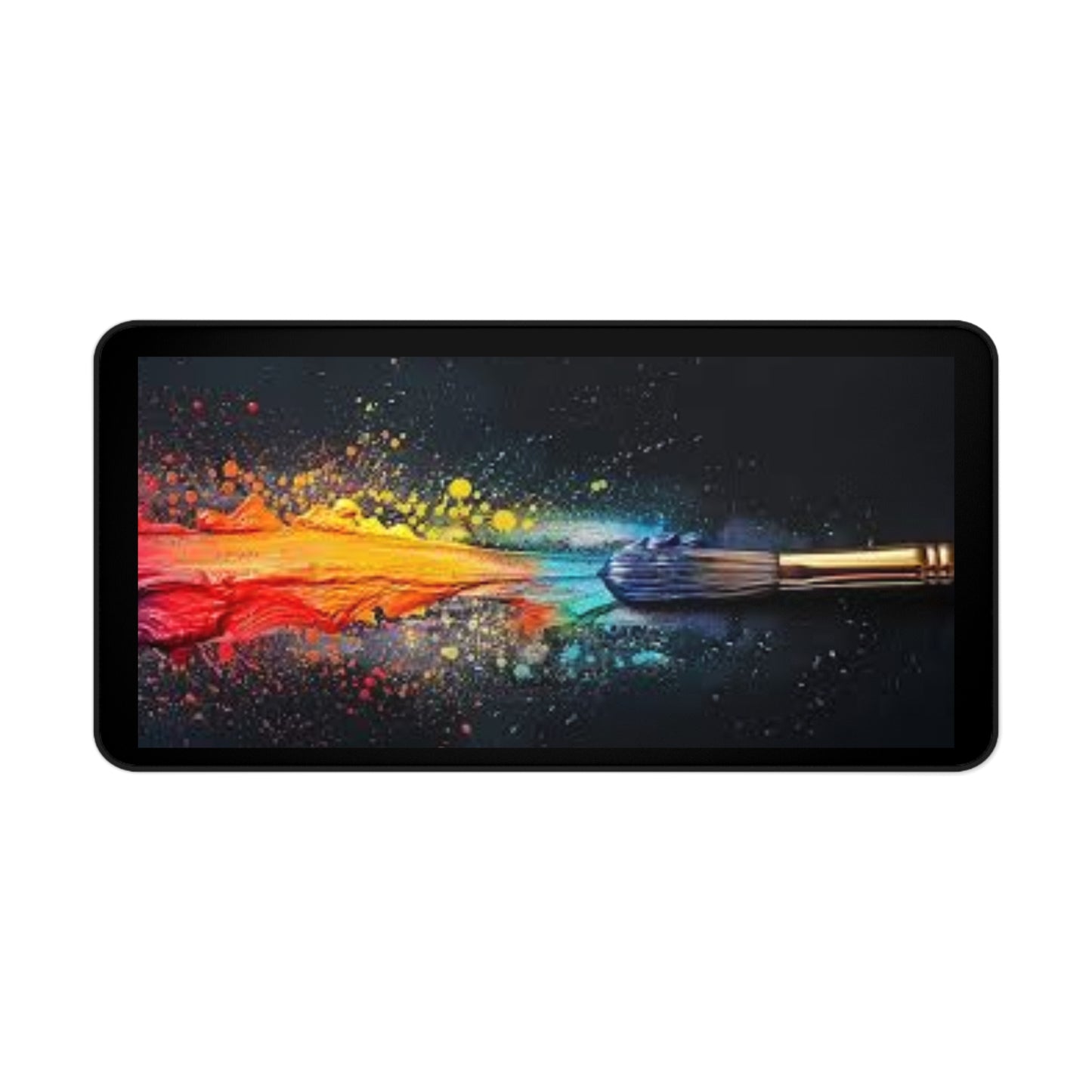 Colorful Artistic Desk Mat - Creative Workspace Accessory Mouse Pads Printify 16" × 32"