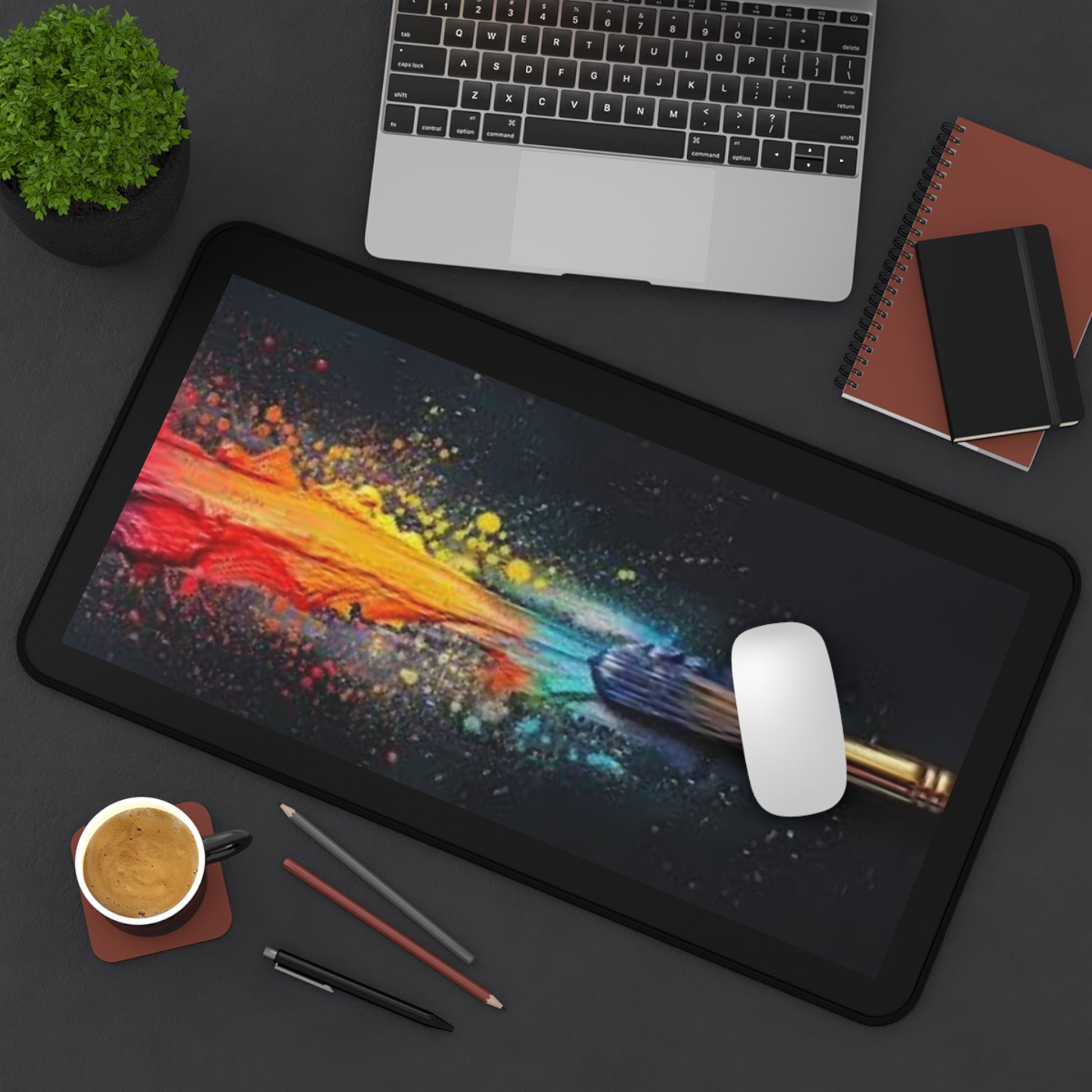 Colorful Artistic Desk Mat - Creative Workspace Accessory Mouse Pads Printify
