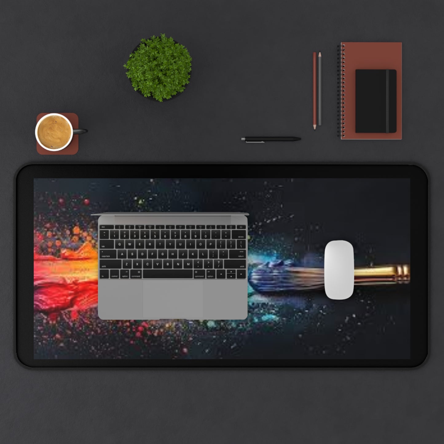 Colorful Artistic Desk Mat - Creative Workspace Accessory Mouse Pads Printify
