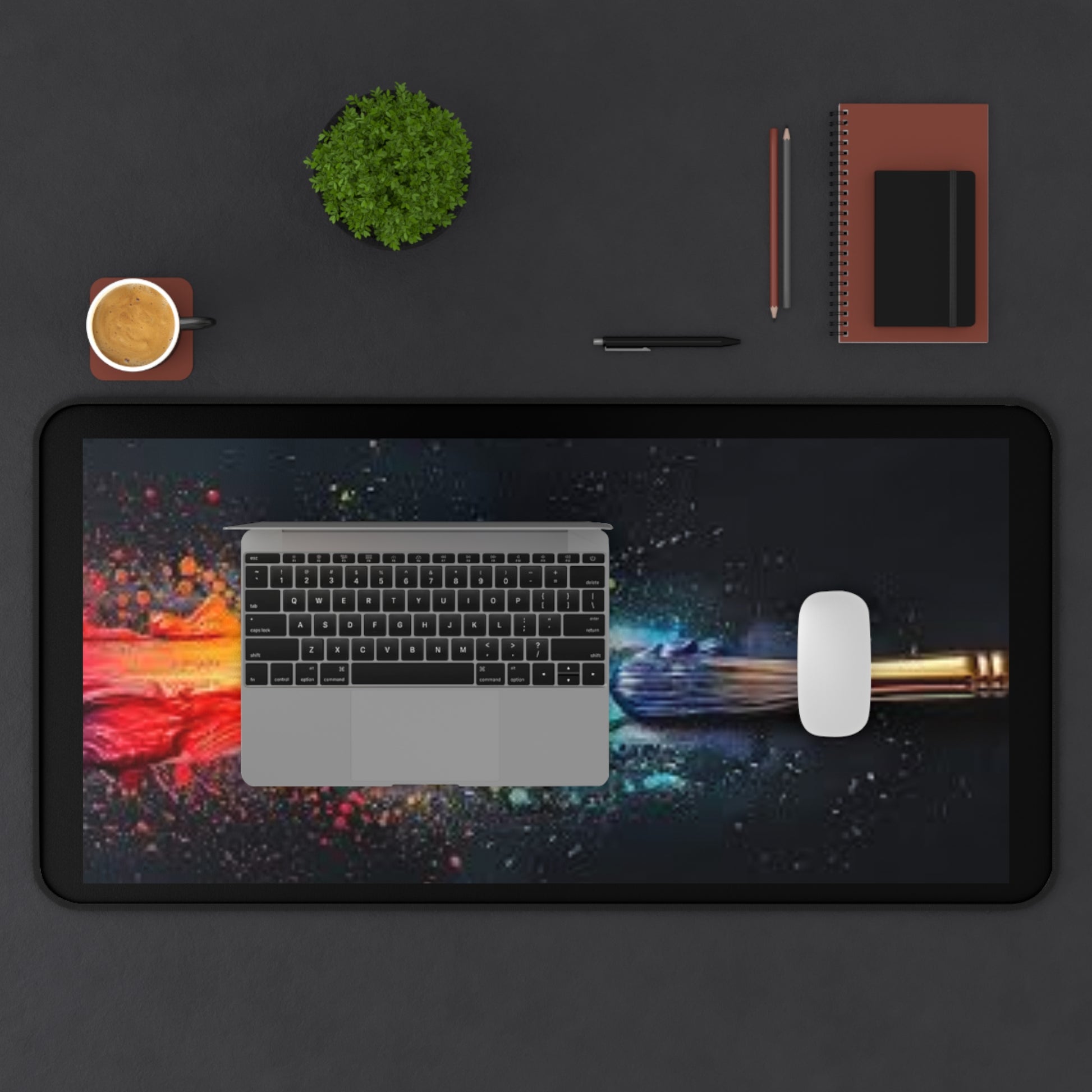 Colorful Artistic Desk Mat - Creative Workspace Accessory Mouse Pads Printify