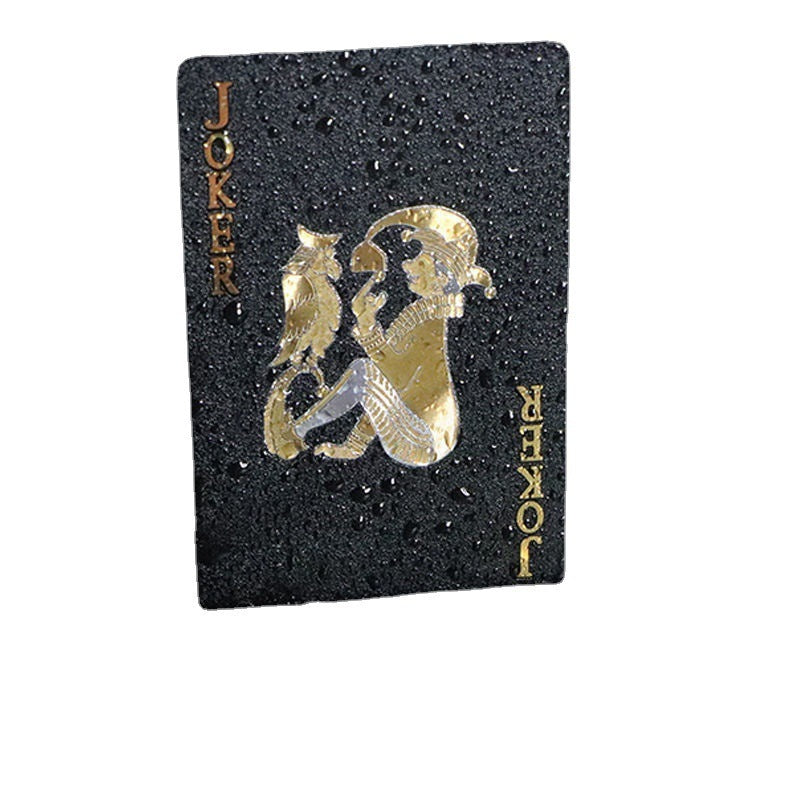 Waterproof Black Gold Playing Cards - Fun & Durable! Card Games CJ Dropshipping - China