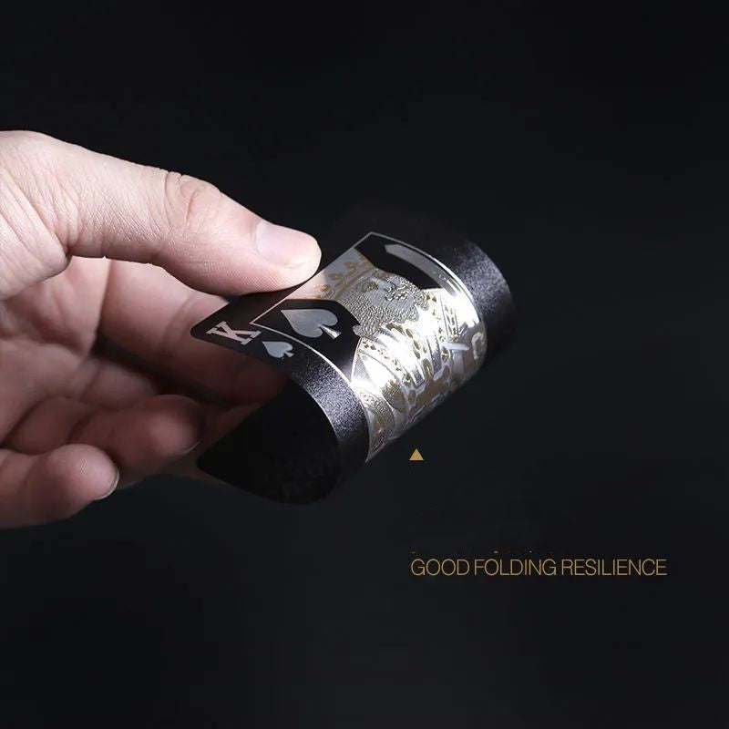 Waterproof Black Gold Playing Cards - Fun & Durable! Card Games CJ Dropshipping - China